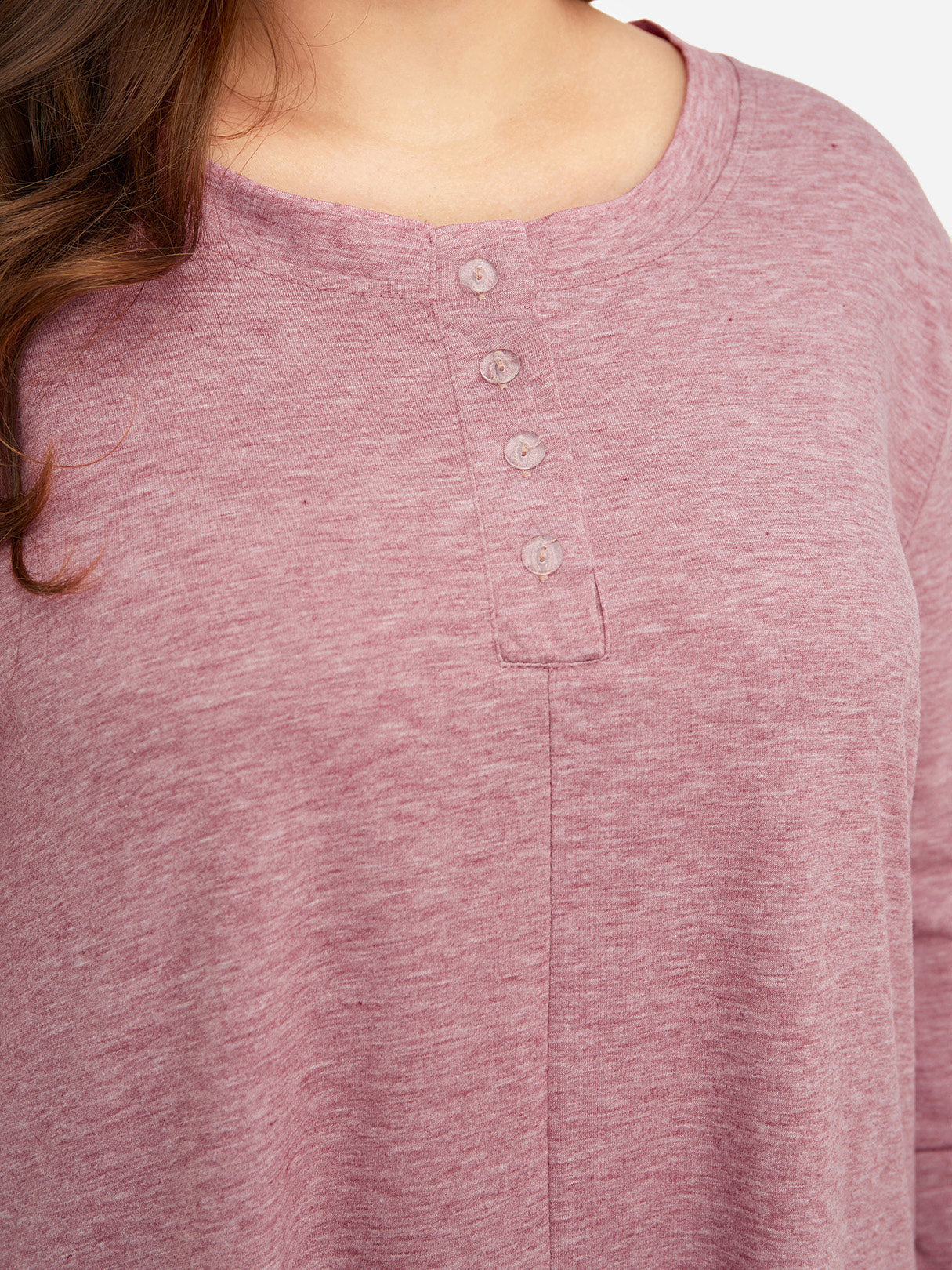 ODM Ladies 3/4 Sleeve Plus Size Tops