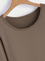 OEM Ladies Khaki Midi Dresses