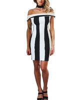 OEM Ladies Striped Mini Dresses