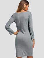 NEW FEELING Womens Grey Mini Dresses