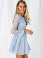OEM Ladies Blue Mini Dresses