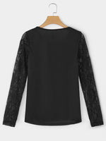 NEW FEELING Womens Black T-Shirts