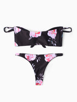 NEW FEELING Womens Black Bikinis
