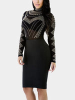 Custom Women's Long Sleeve Tunic Dress