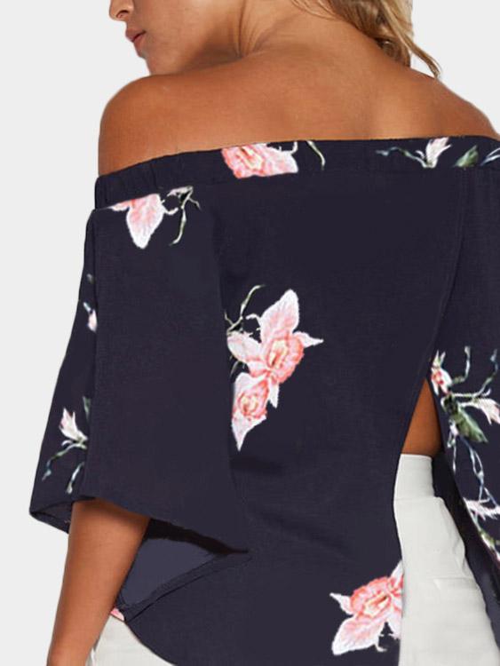 NEW FEELING Womens Navy Blouses