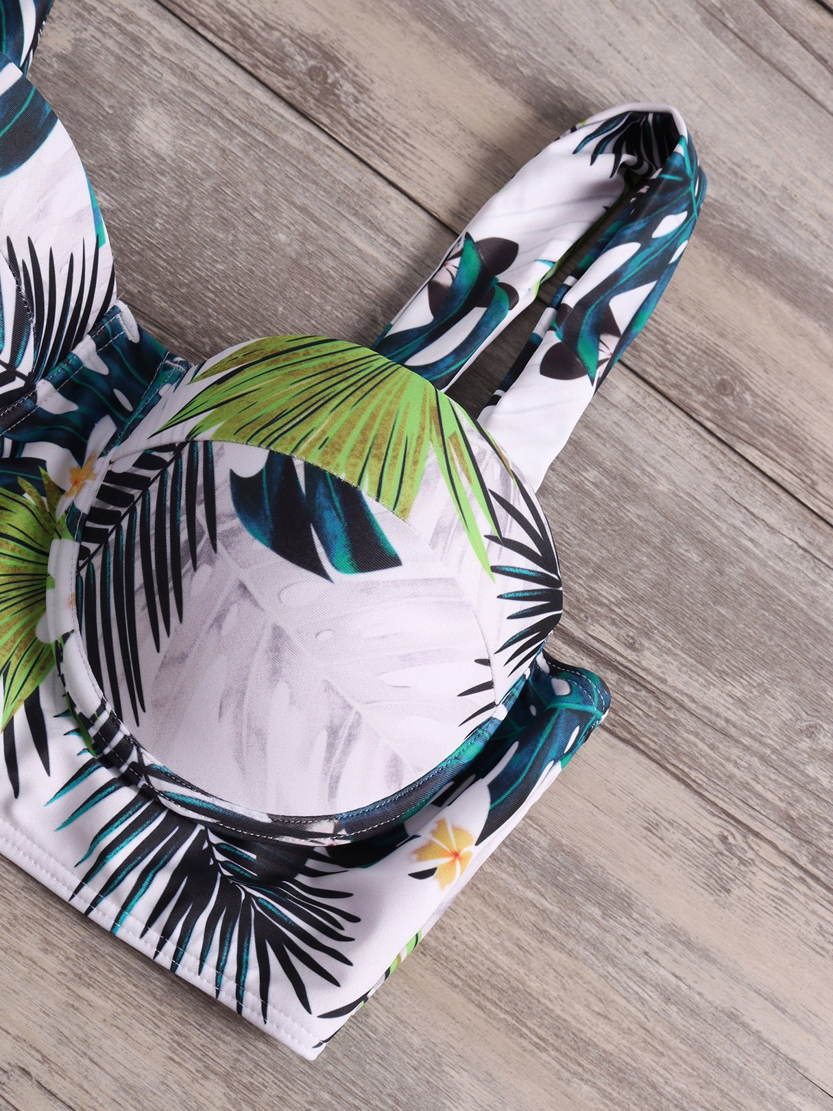Custom Ladies V-Neck Bikini Set Swimwear