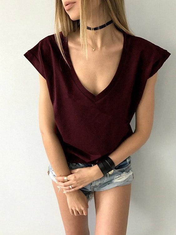 OEM Ladies Burgundy T-Shirts