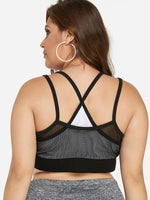 NEW FEELING Womens Black Plus Size Intimates