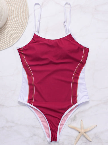 Wholesale Round Neck Sleeveless Star One-Pieces