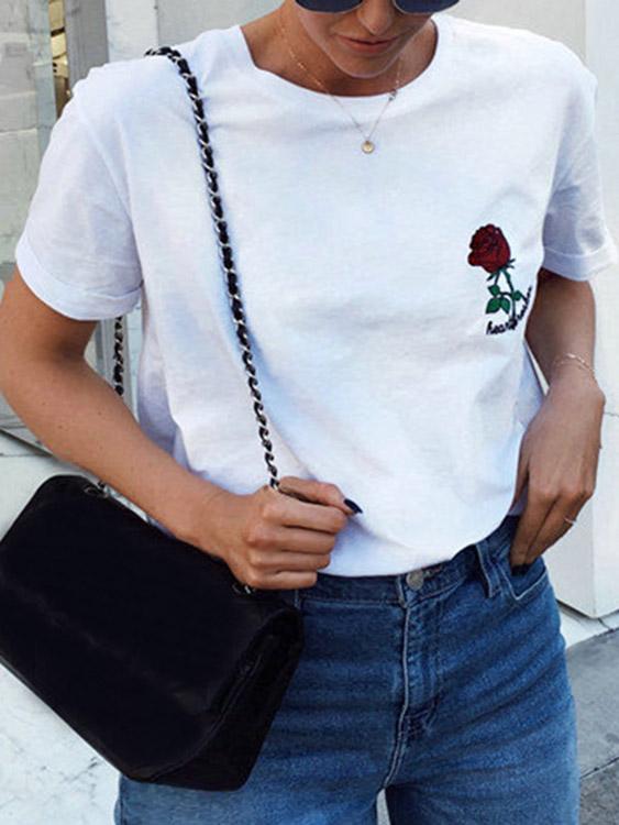 OEM Ladies White T-Shirts