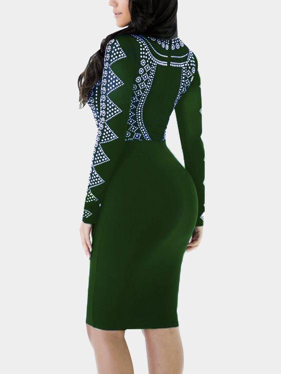 OEM Ladies Army Green Sexy Dresses