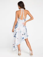 NEW FEELING Womens White Floral Dresses