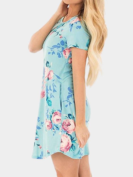 OEM ODM Womens Blue Mini Dresses