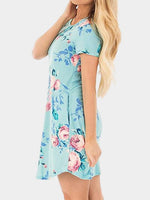 OEM ODM Womens Blue Mini Dresses
