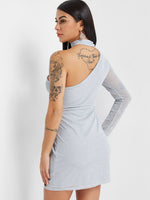 NEW FEELING Womens Silver Mini Dresses