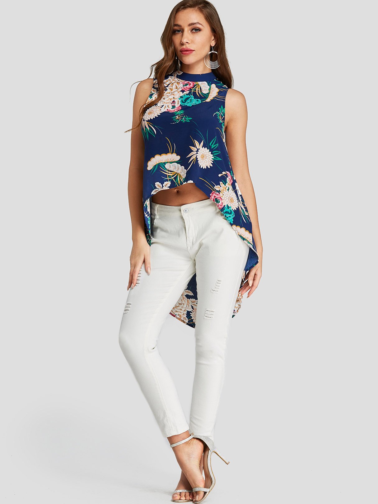 NEW FEELING Womens Blue Blouses