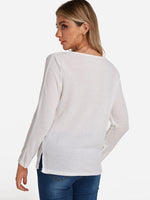 NEW FEELING Womens White T-Shirts