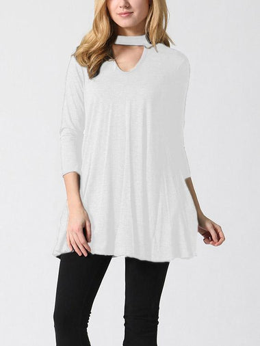 Wholesale V-Neck Long Sleeve Mini Dress