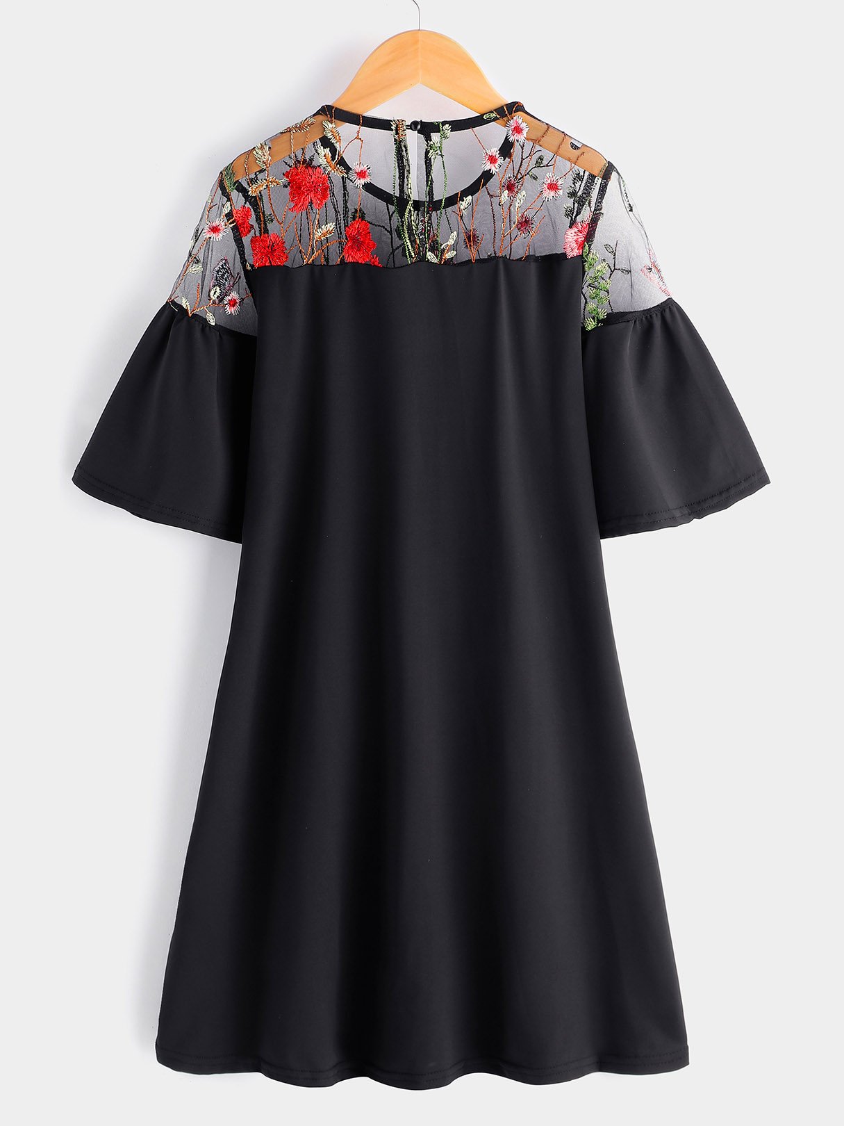 NEW FEELING Womens Black Casual Dresses