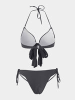NEW FEELING Womens Black Bikinis