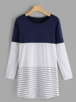 OEM Ladies Color Block T-Shirts