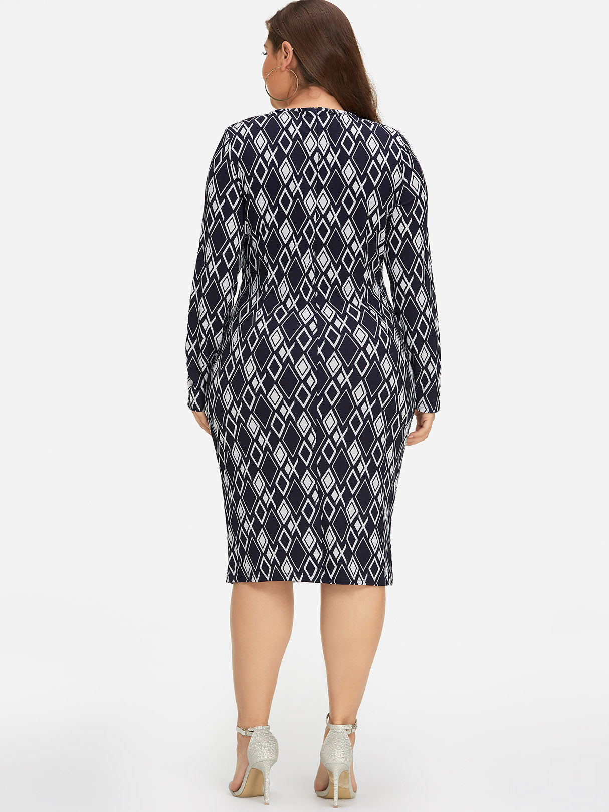 NEW FEELING Womens Navy Plus Size Dresses