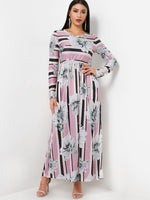 Womens Long Sleeve Maxi Dress