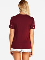 NEW FEELING Womens Red T-Shirts