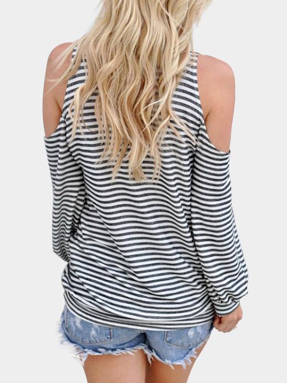 NEW FEELING Womens Striped T-Shirts