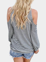 NEW FEELING Womens Striped T-Shirts