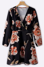 OEM Ladies Black Floral Dresses