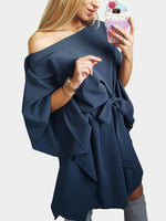 OEM Ladies Blue Casual Dresses