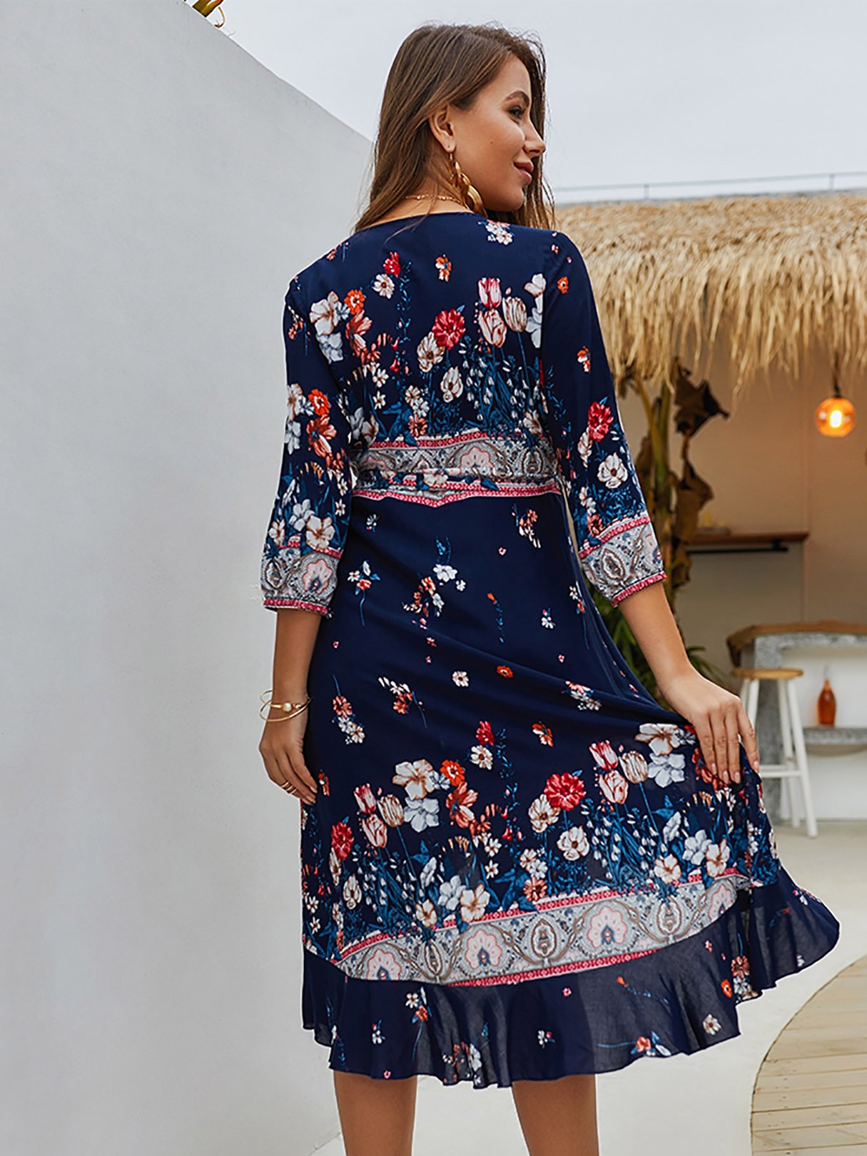 Custom Coral Shift Dress