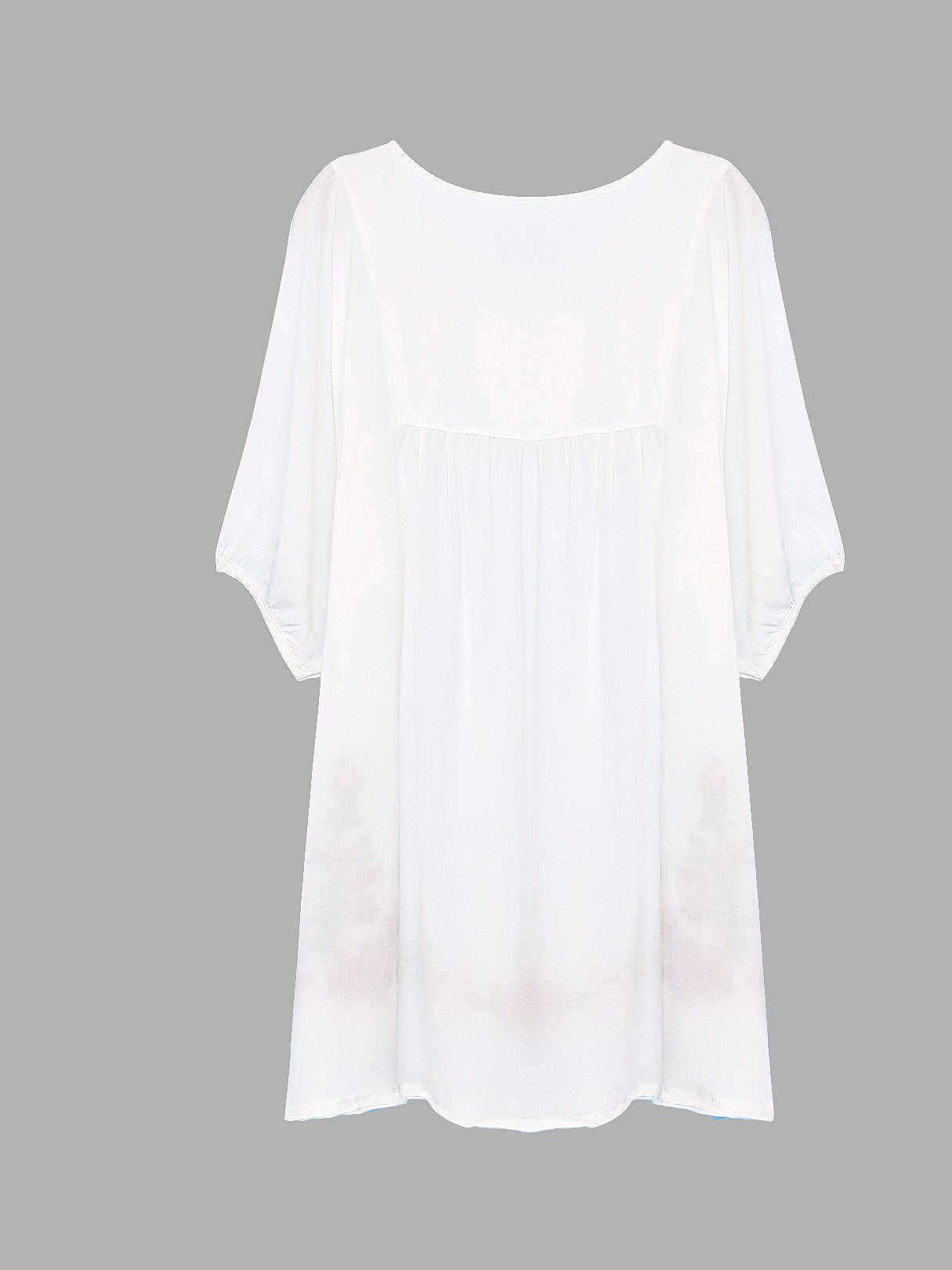 NEW FEELING Womens White V-Neck Dresses