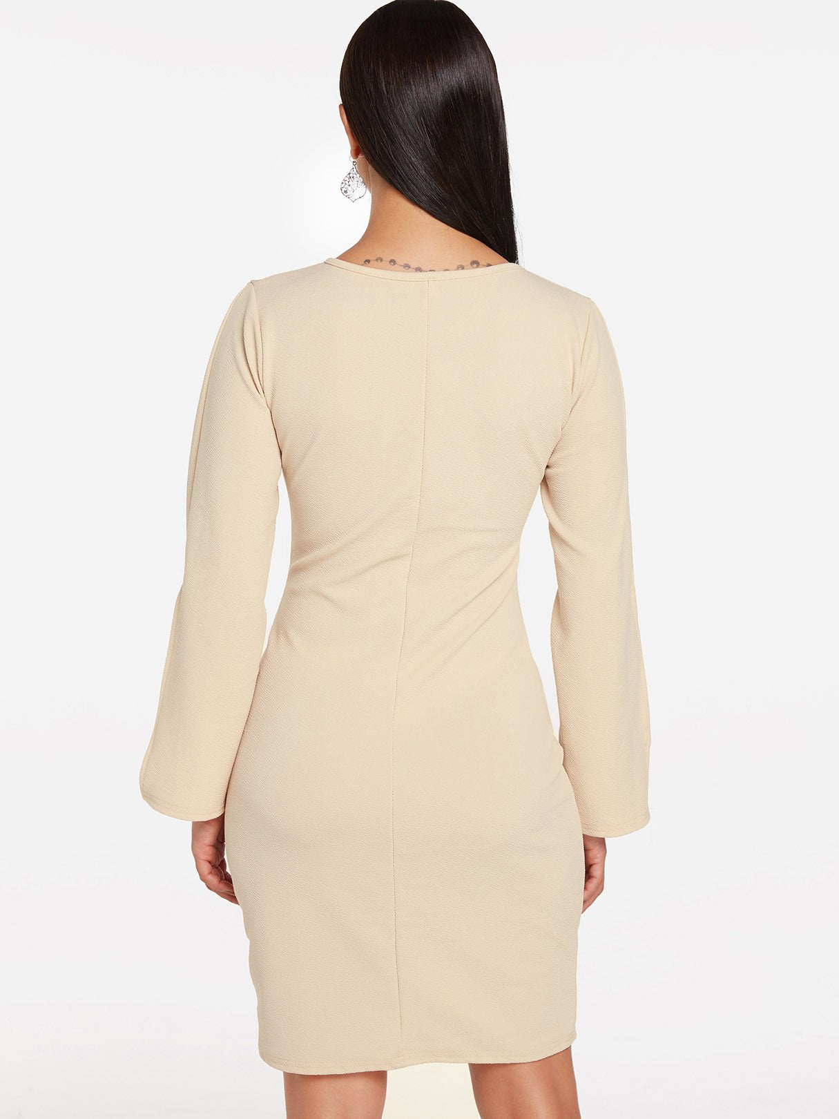 NEW FEELING Womens Apricot Casual Dresses