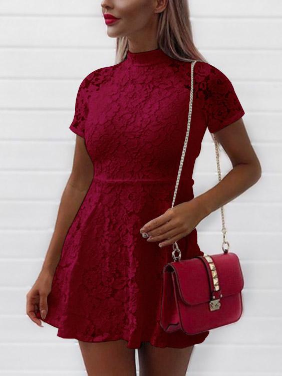 ODM Ladies Short Sleeve Mini Dresses