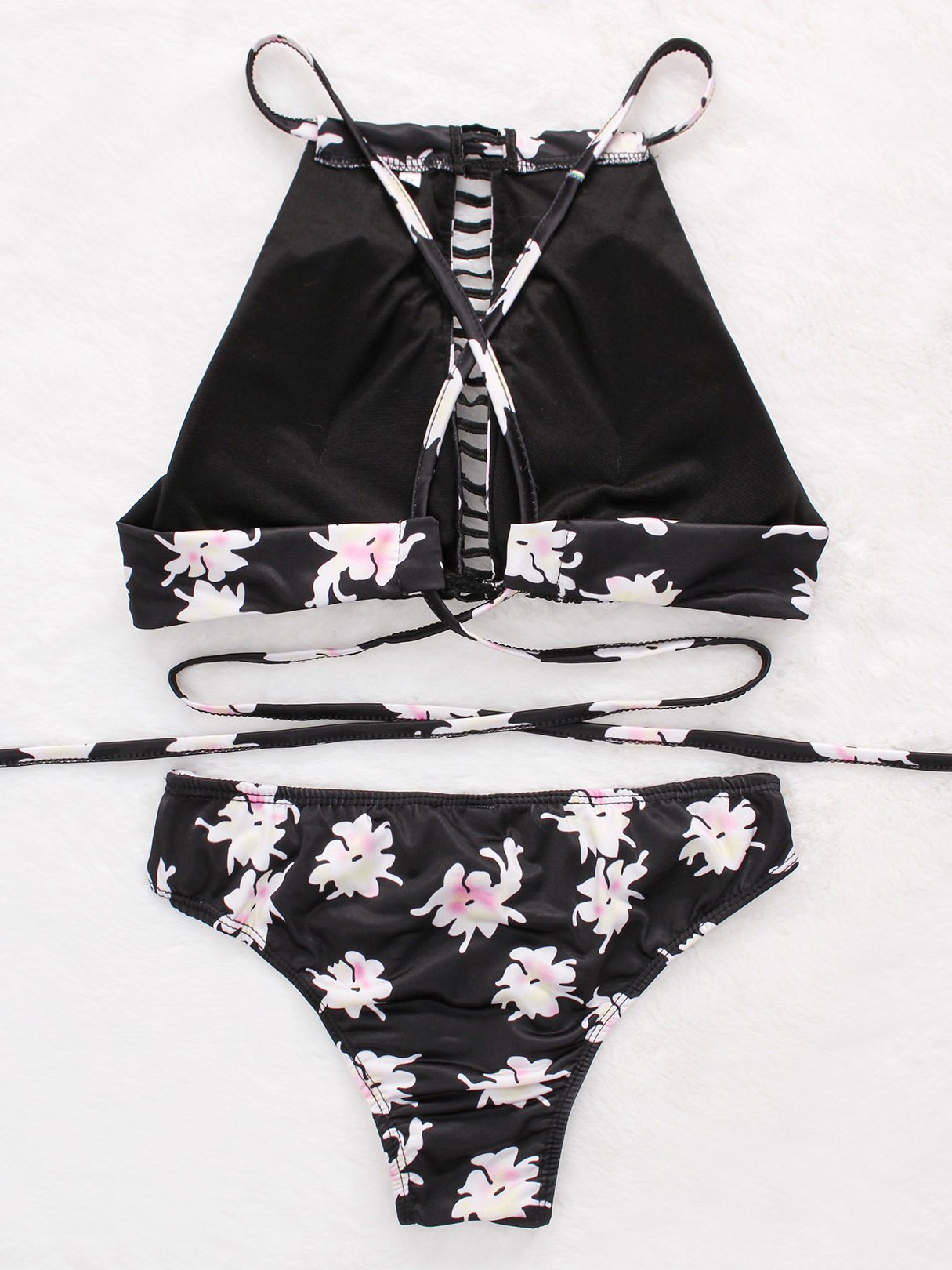 NEW FEELING Womens Black Bikinis