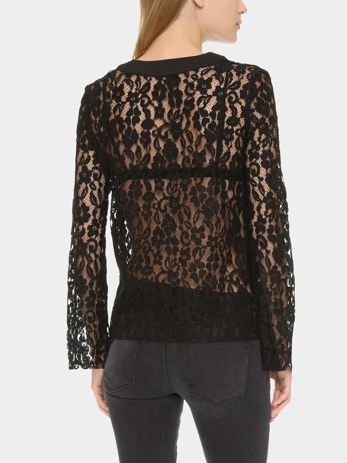 NEW FEELING Womens Black Blouses