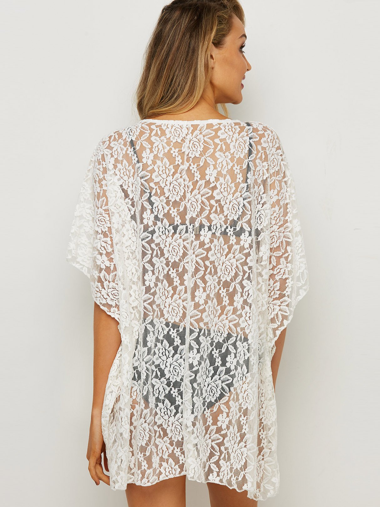NEW FEELING Womens White Cover-Ups
