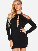 ODM Ladies Long Sleeve Sexy Dress