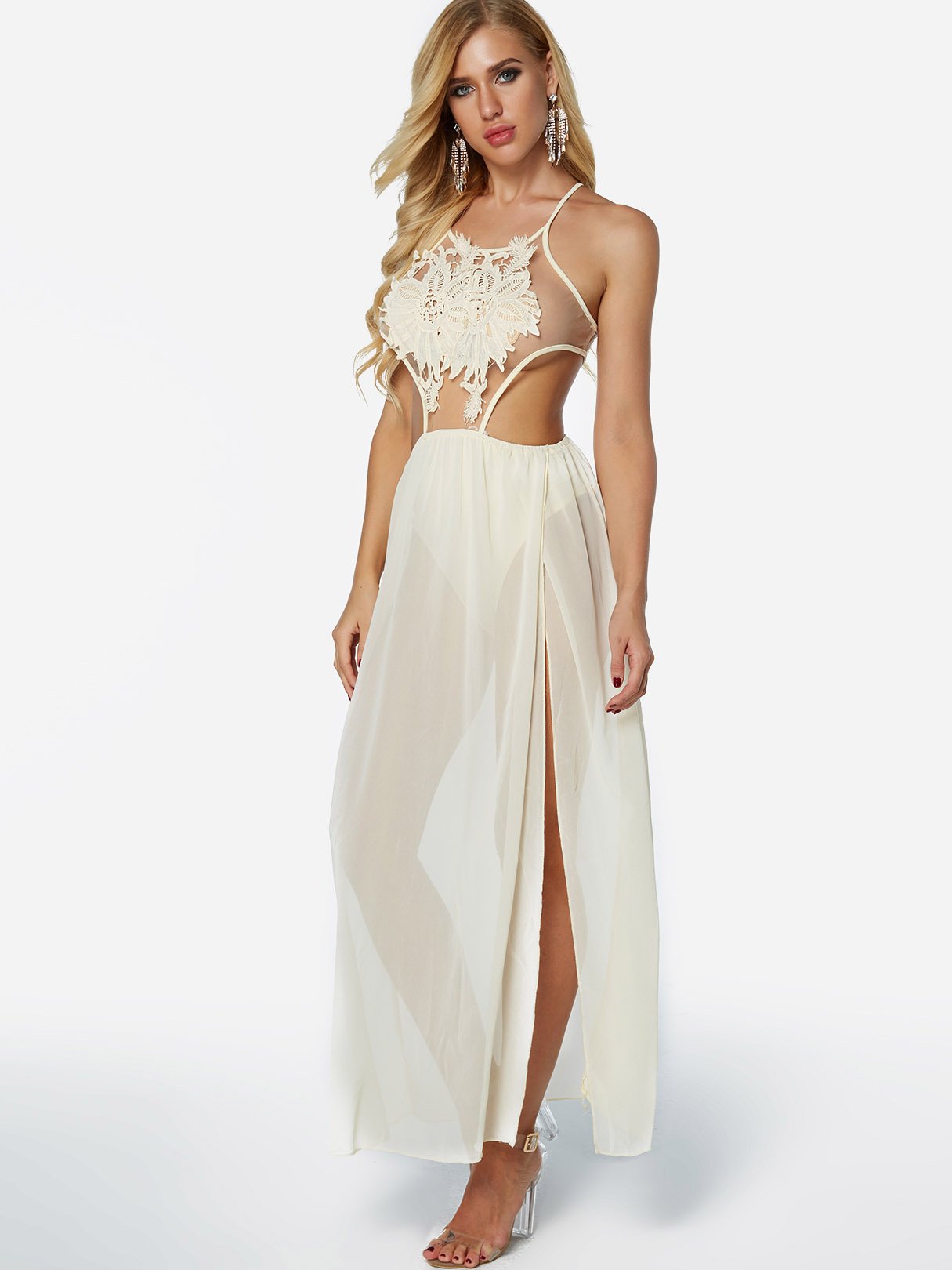 OEM Ladies Apricot Sexy Dresses