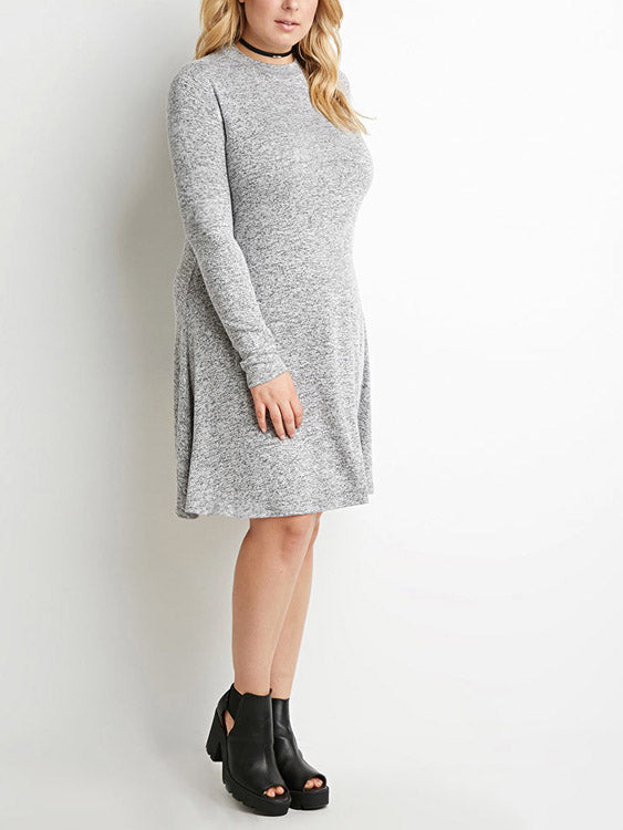 OEM Ladies Grey Plus Size Dresses