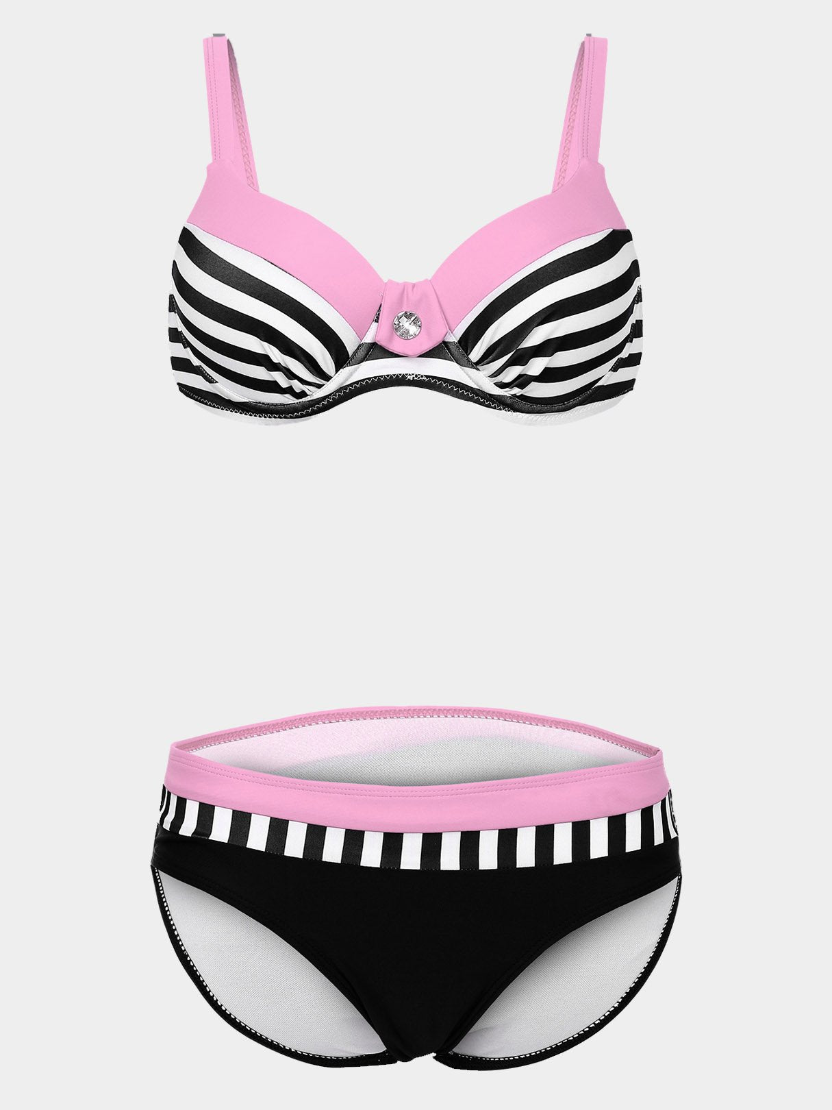 NEW FEELING Womens Pink Bikinis