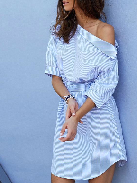 OEM Ladies Blue Sexy Dresses
