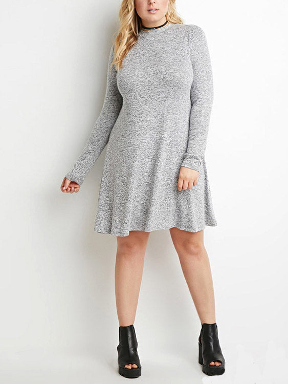 ODM Ladies Long Sleeve Plus Size Dresses