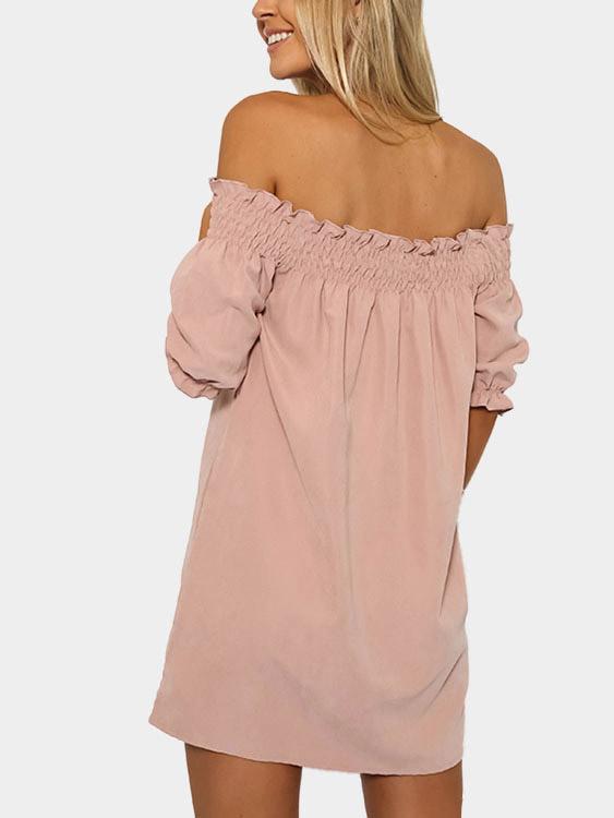NEW FEELING Womens Pink Mini Dresses