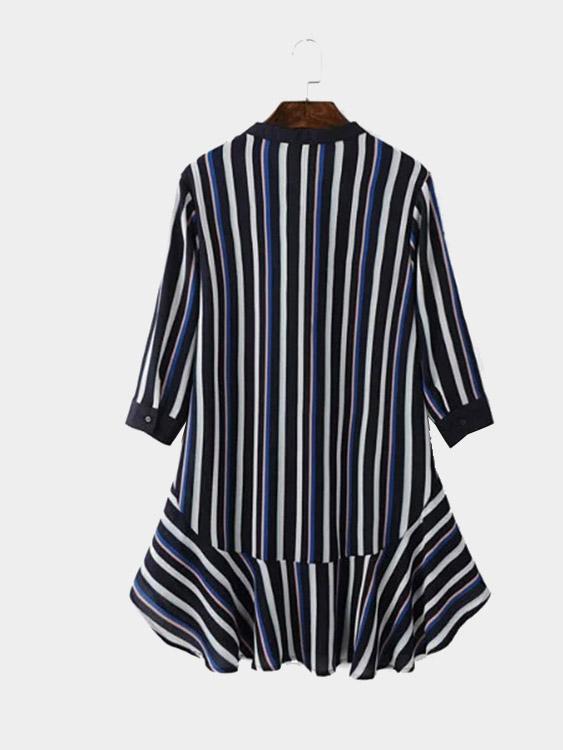 NEW FEELING Womens Striped Mini Dresses