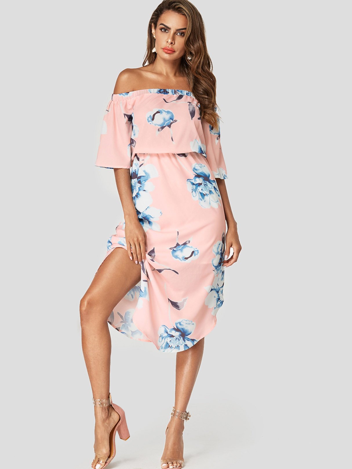 Custom Womens Floral Print Dresses