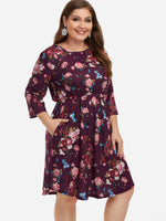 OEM Ladies Navy Plus Size Dresses