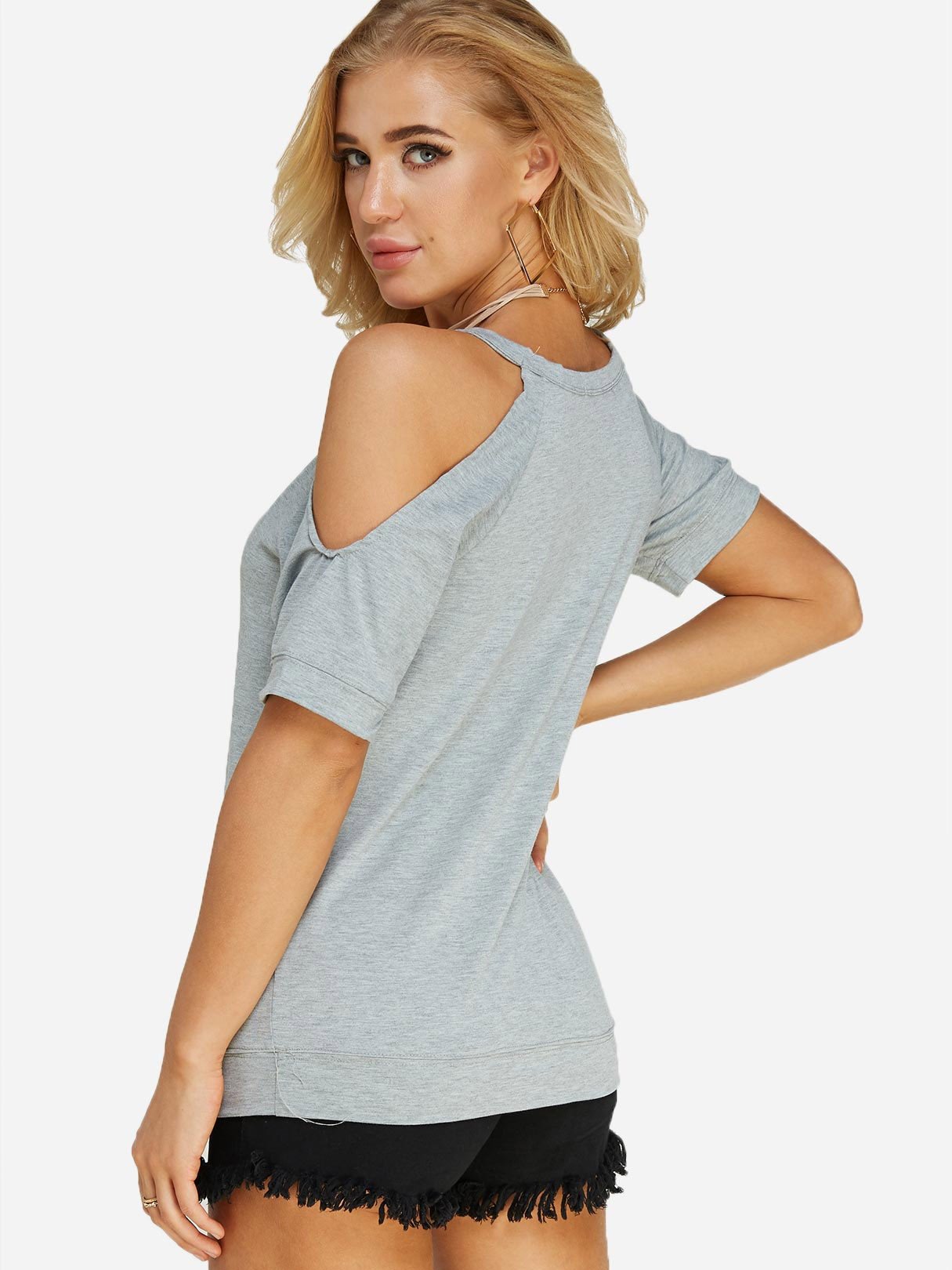 NEW FEELING Womens Grey T-Shirts